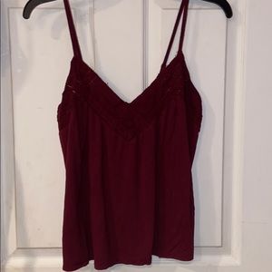 Maroon tank top